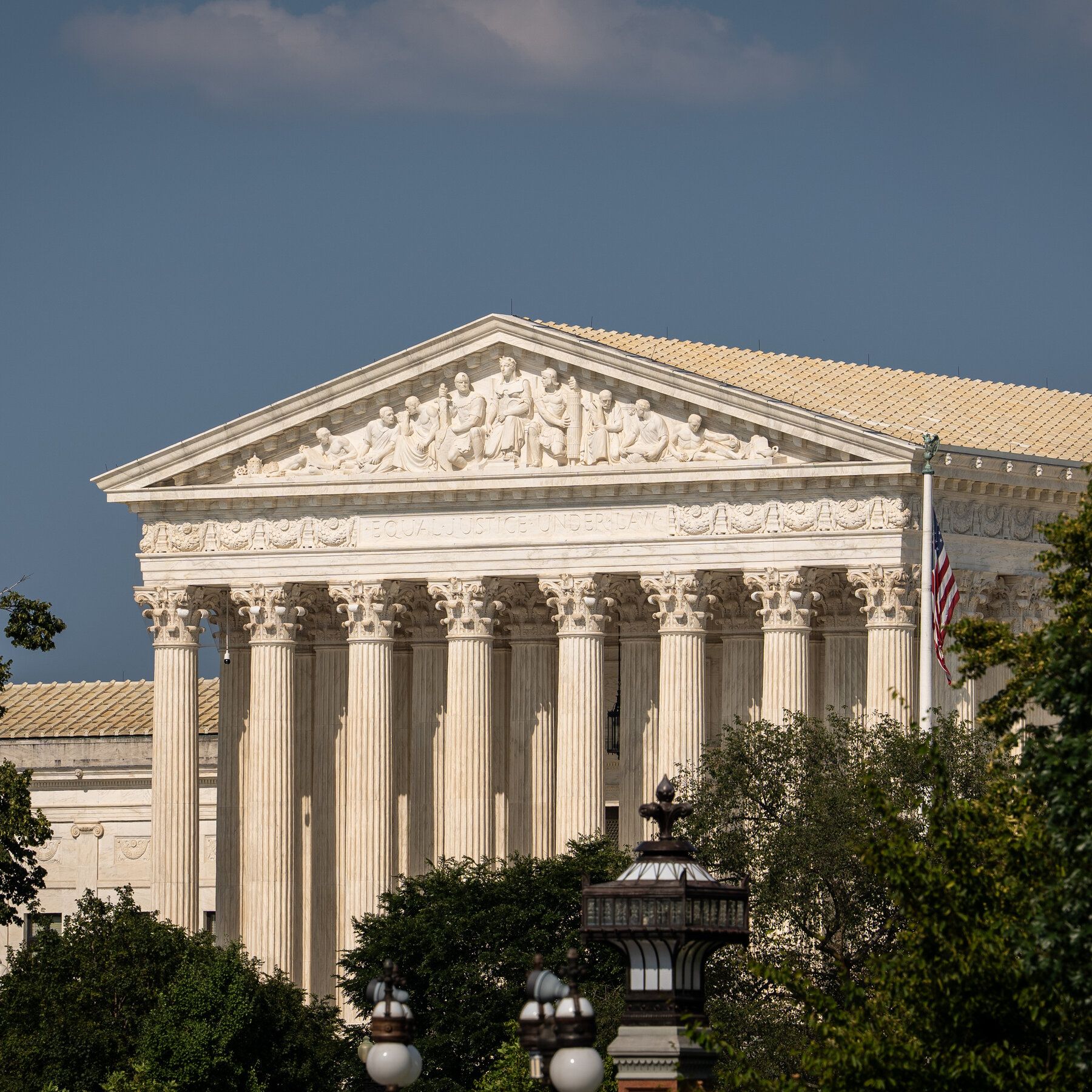 The U.S. Supreme Court last week. The Trump administration filed an emergency application asking the court to allow an order that restricts voting by mail. - nytimes.com
