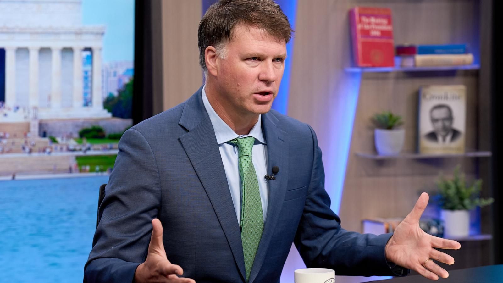 Ryan Grim records a segment for the YouTube daily news show Breaking Points in Washington. - AP Photo/Jacquelyn Martin