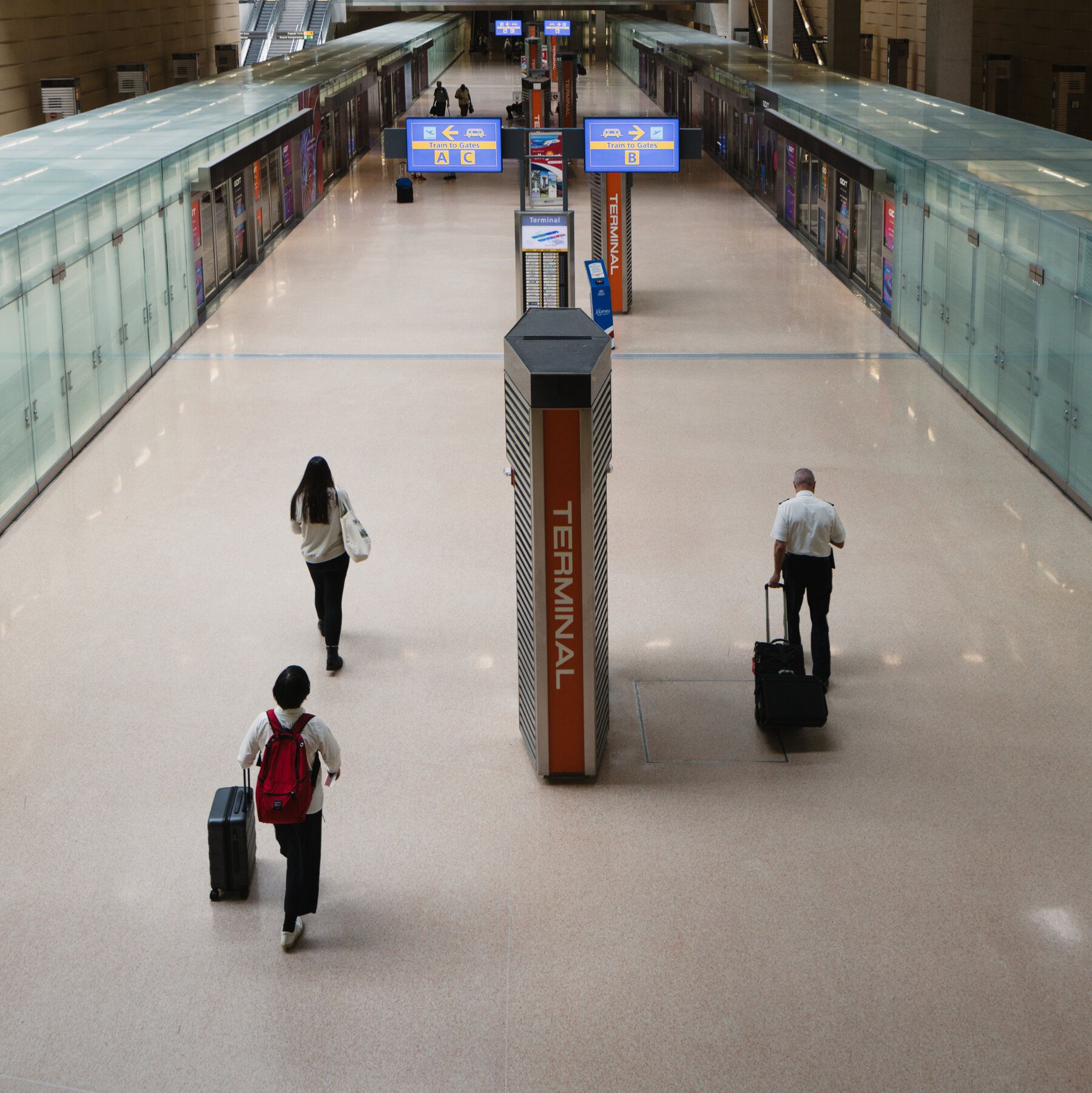 The main AeroTrain station at Dulles International Airport in Dulles, Va., in 2025. - nytimes.com