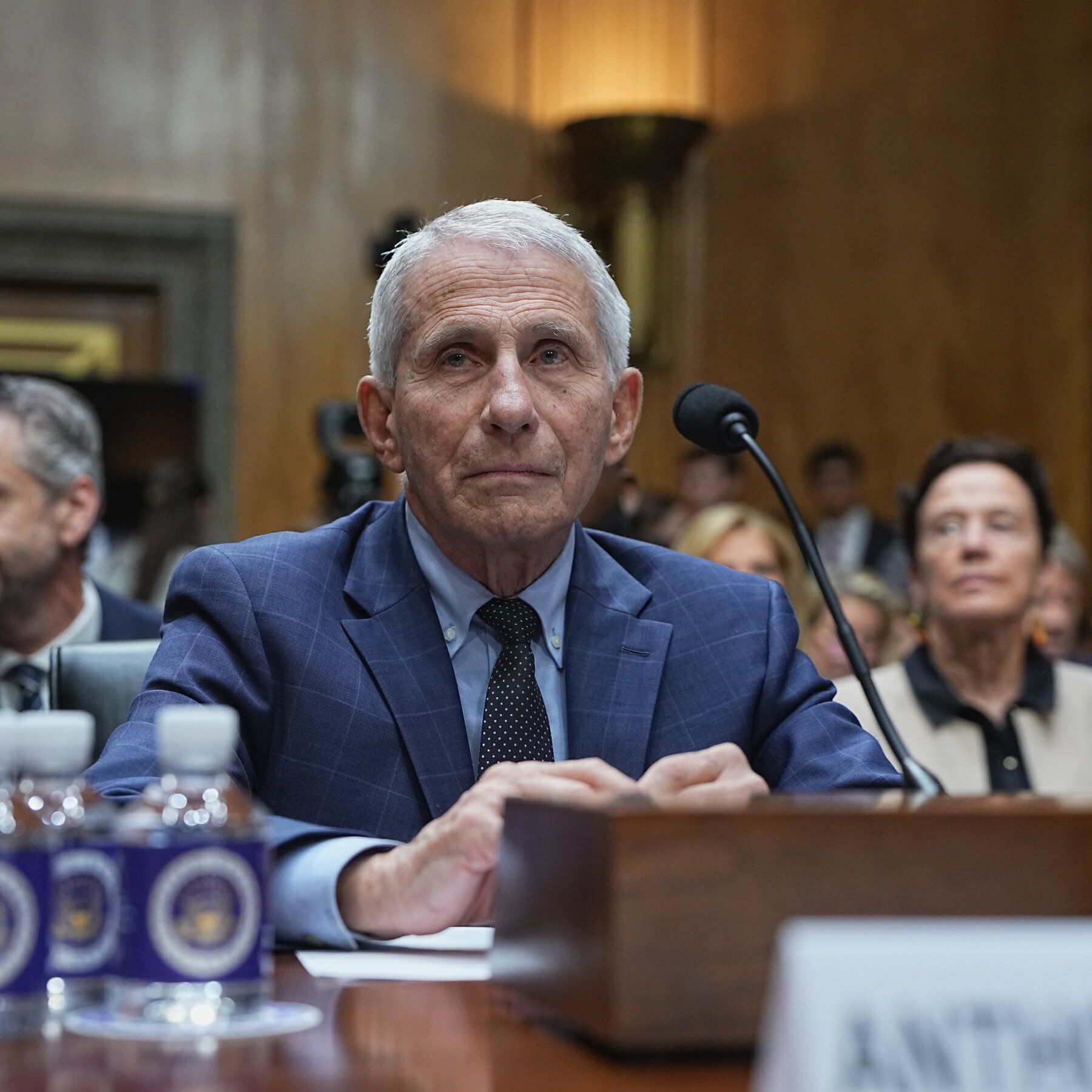Dr. Anthony S. Fauci during a Senate hearing on Wednesday. - nytimes.com
