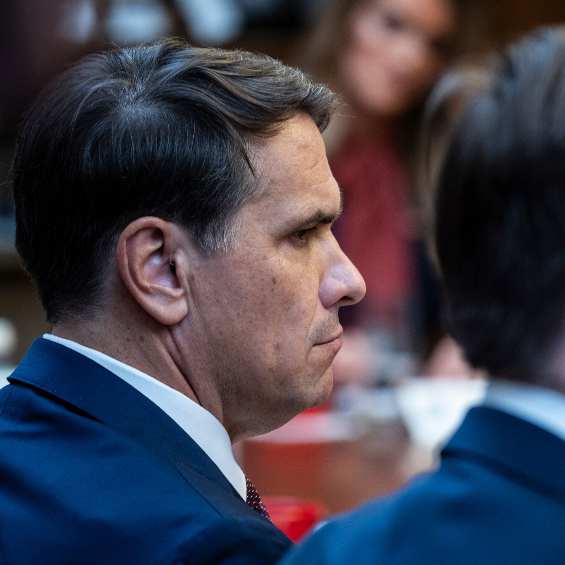 Todd Blanche, the acting attorney general, during a cabinet meeting at Camp David on Friday. - The New York Times