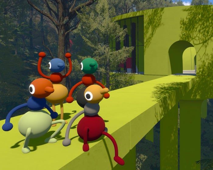 Big Walk promotional art from The Guardian’s review coverage. - Panic / The Guardian