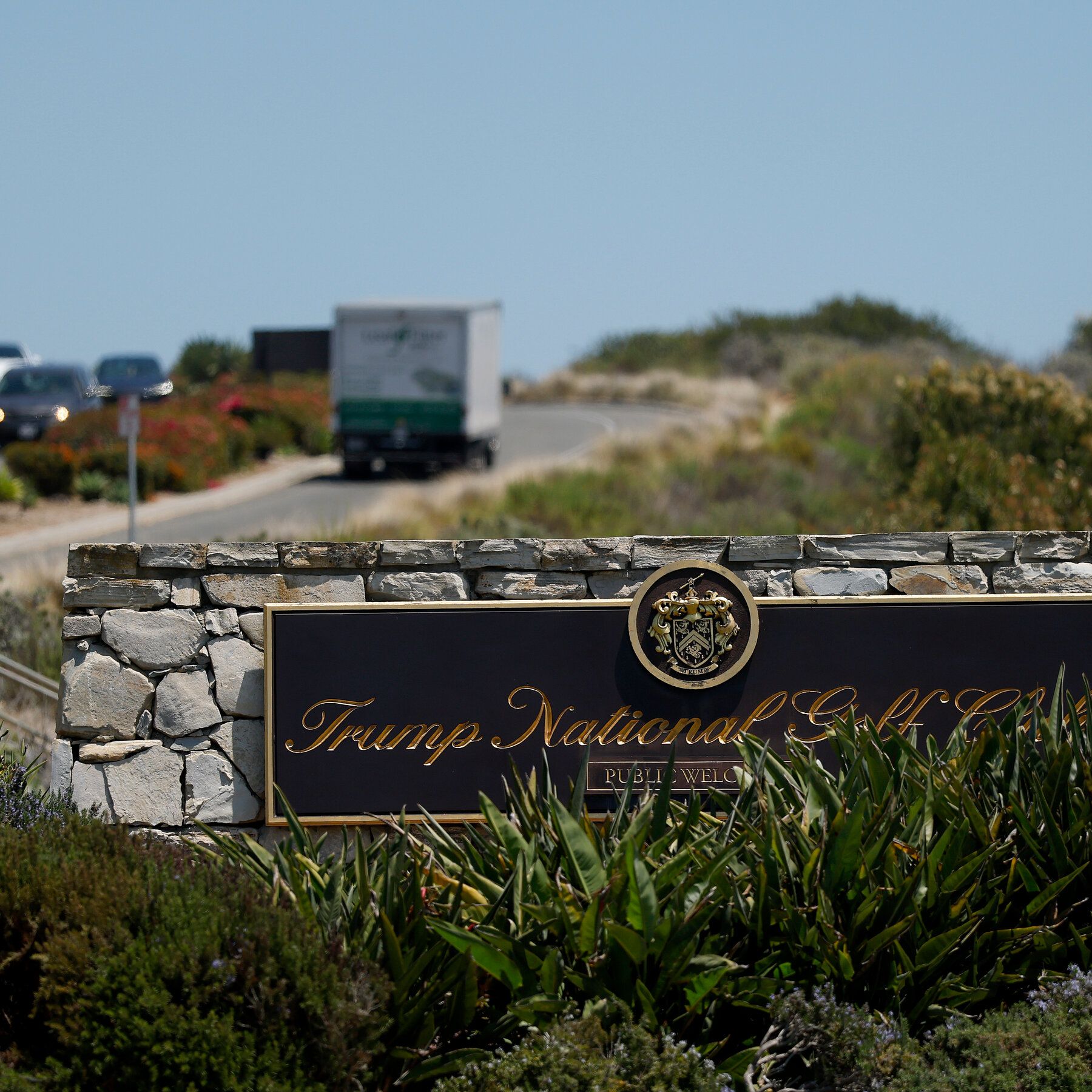 Trump National Golf Club Los Angeles in June. The president was scheduled to speak at the club on Tuesday night. - nytimes.com