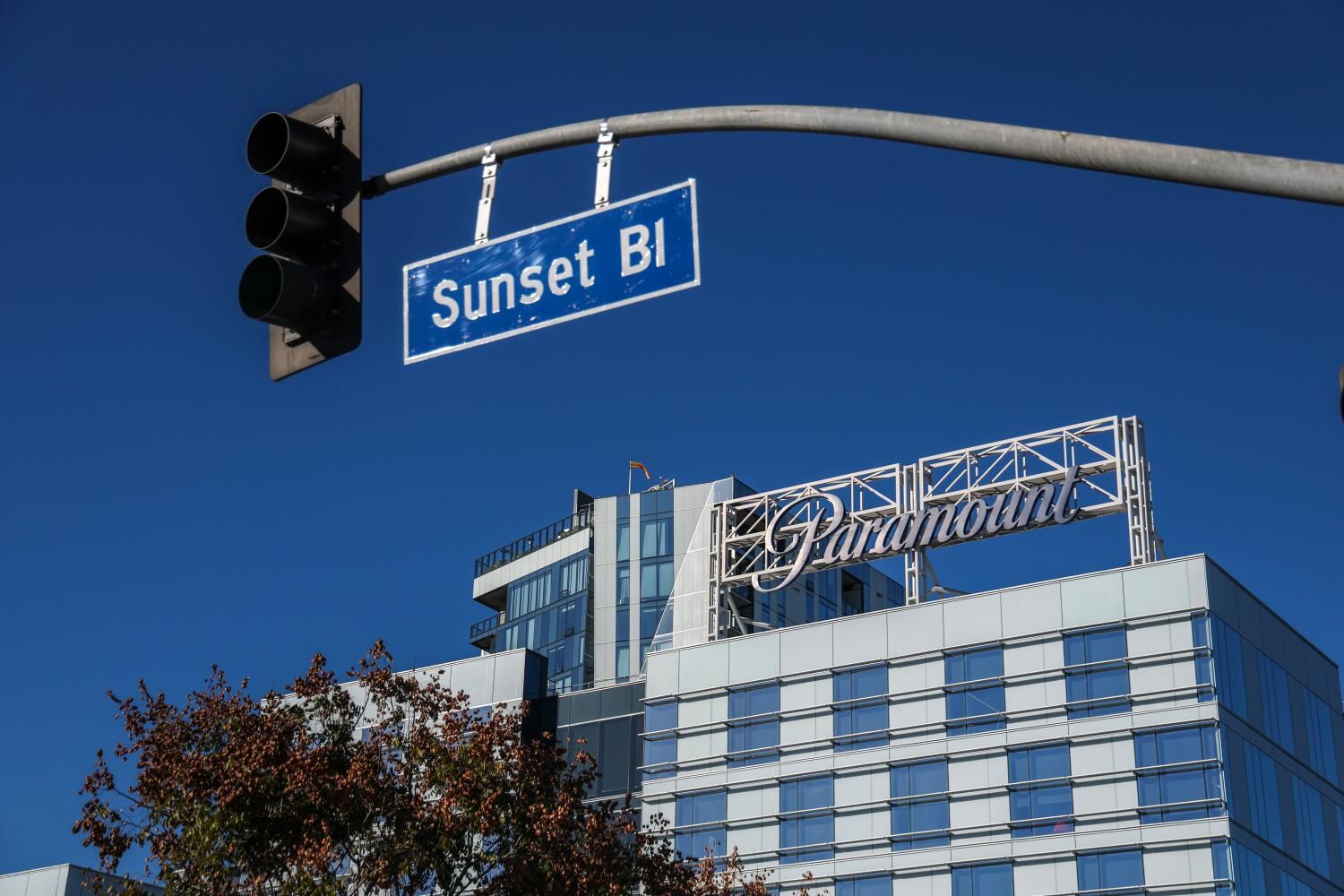 Aerial and street views of the Paramount building in Hollywood. - Robert Gauthier/Los Angeles Times