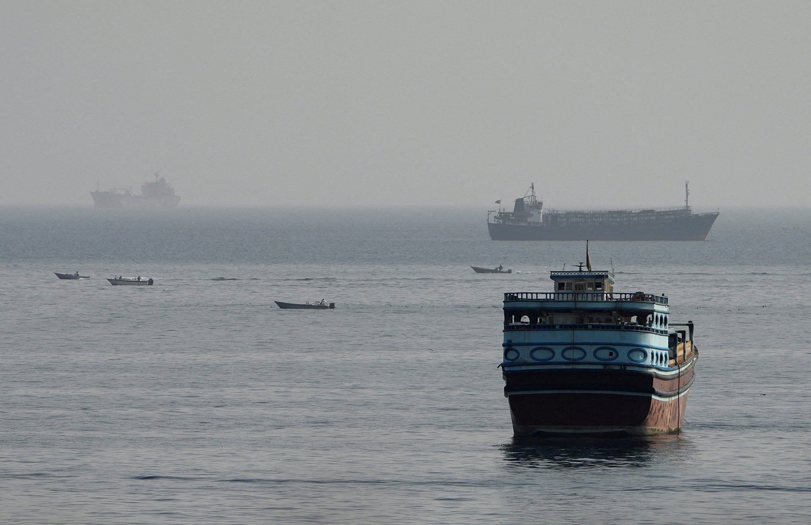 Vessels in the Strait of Hormuz, as seen from Musandam, Oman, August 3, 2026. - REUTERS/Stringer/File Photo