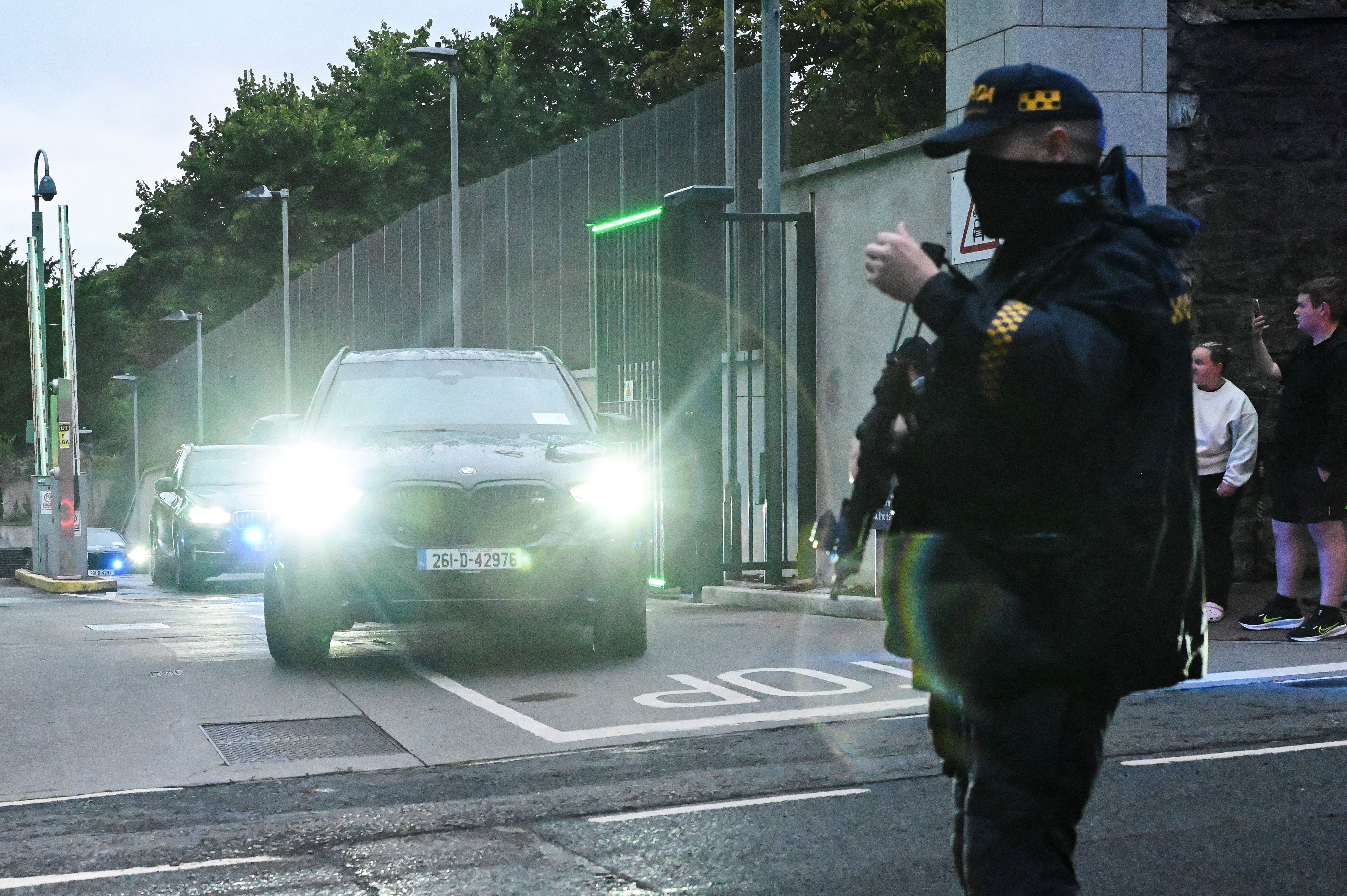 Alleged Irish crime boss Daniel Kinahan leaves the Special Criminal Court after appearing on charges of organised criminal activity after his extradition to Ireland from the UAE. - Reuters