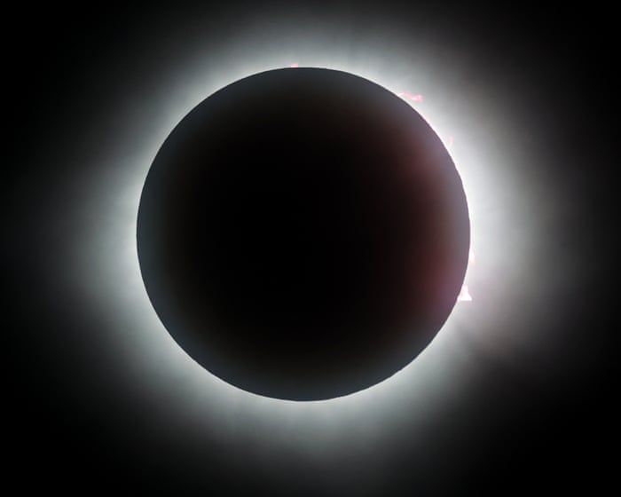 The sun behind the moon during the Great North American Eclipse in April 2024, seen from Mazatlan, Mexico. - Héctor Vivas/Getty Images