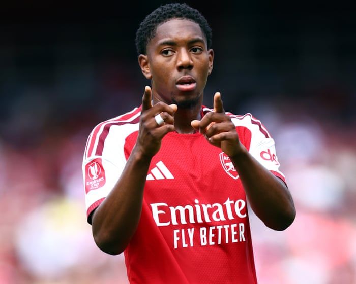 Myles Lewis-Skelly, whose Arsenal future drew interest from Chelsea and Manchester United. - Marc Atkins/Getty Images