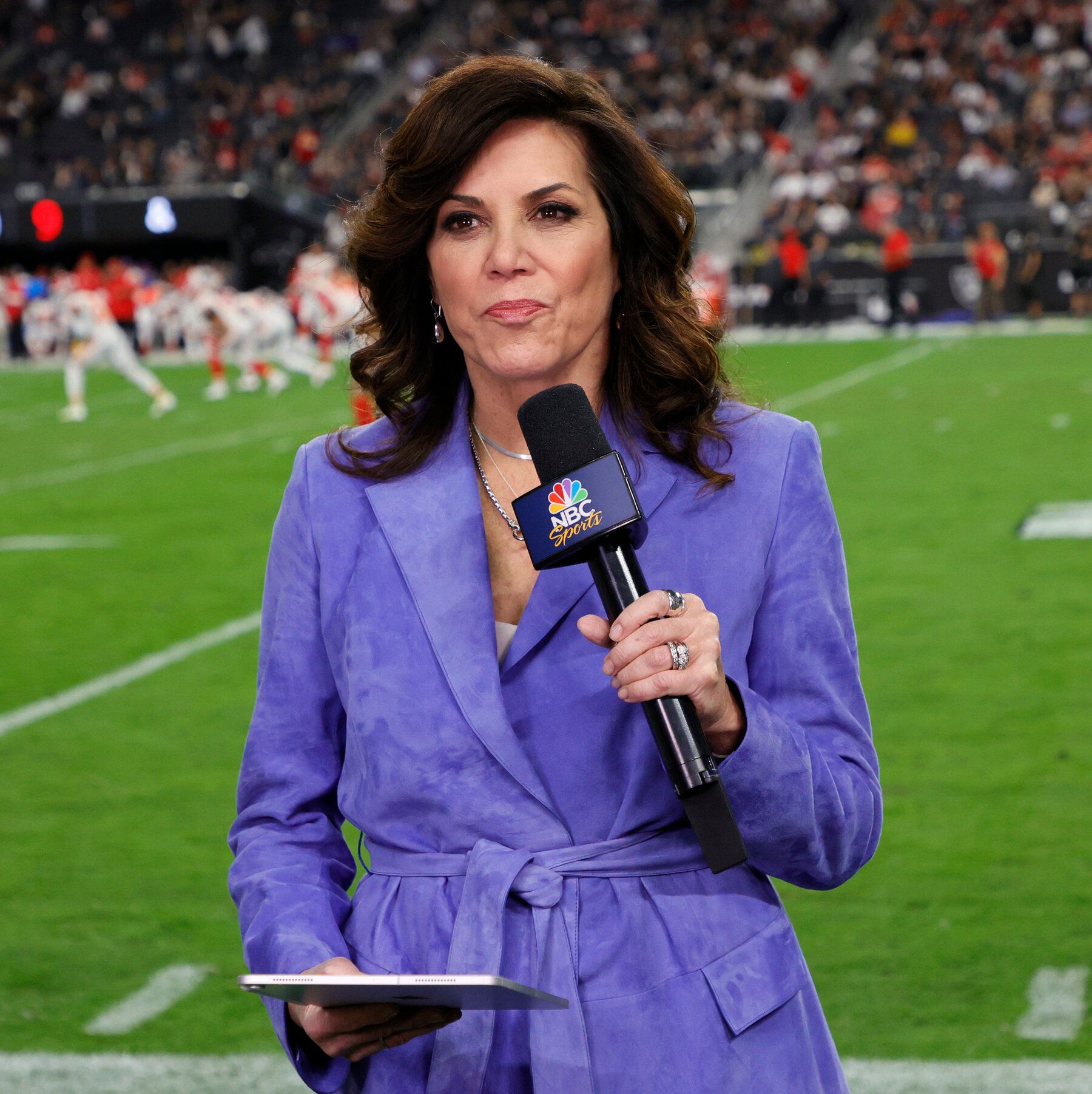 Michele Tafoya has cast herself as a moderate Republican who supports some access to abortion. - The New York Times