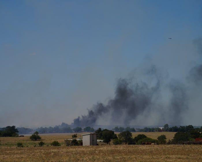 The scene of a U.S. Army helicopter crash in Salado, Texas. - Harmon Dobson/Zuma Press Wire/Shutterstock