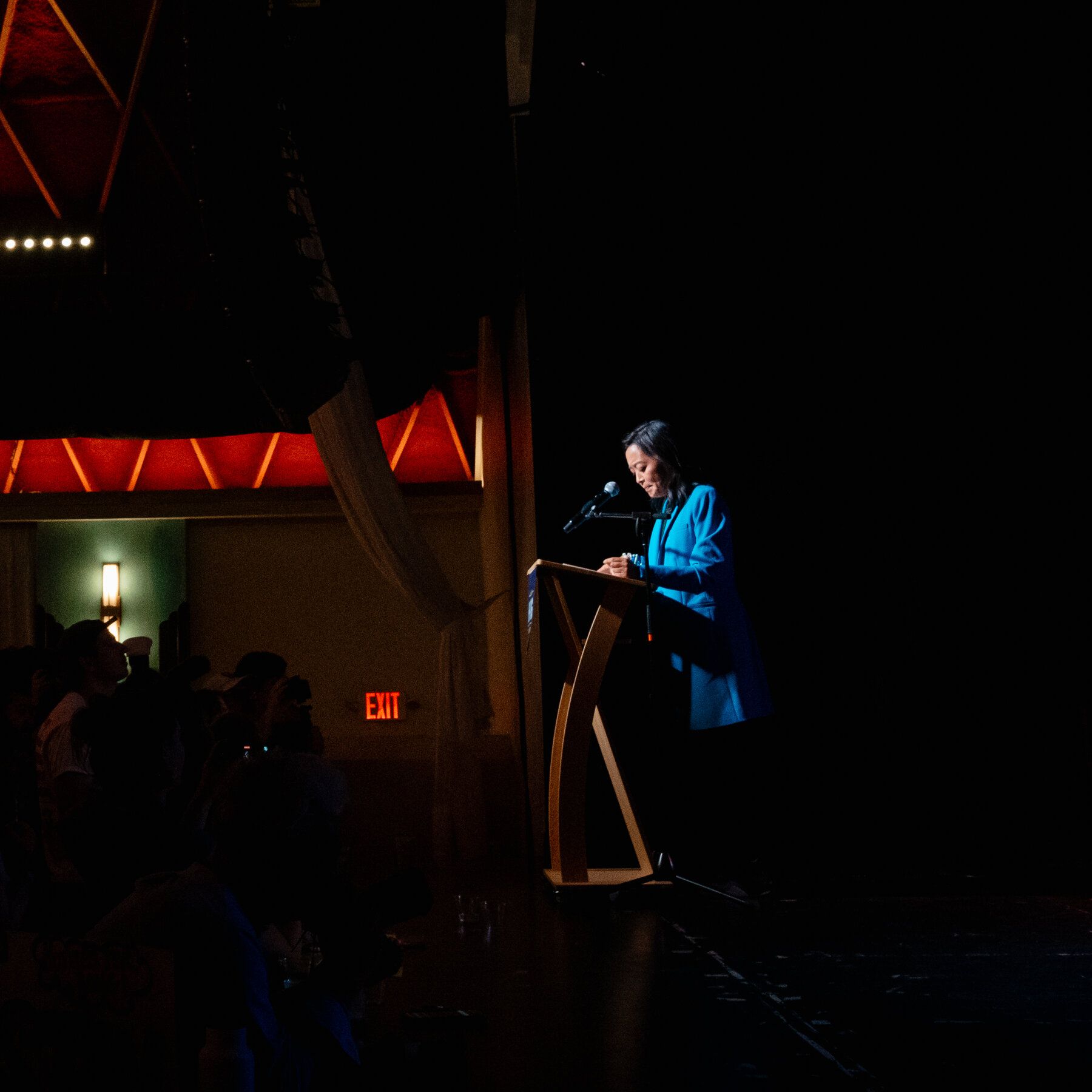 Francesca Hong speaking after losing the Wisconsin primary election. - nytimes.com