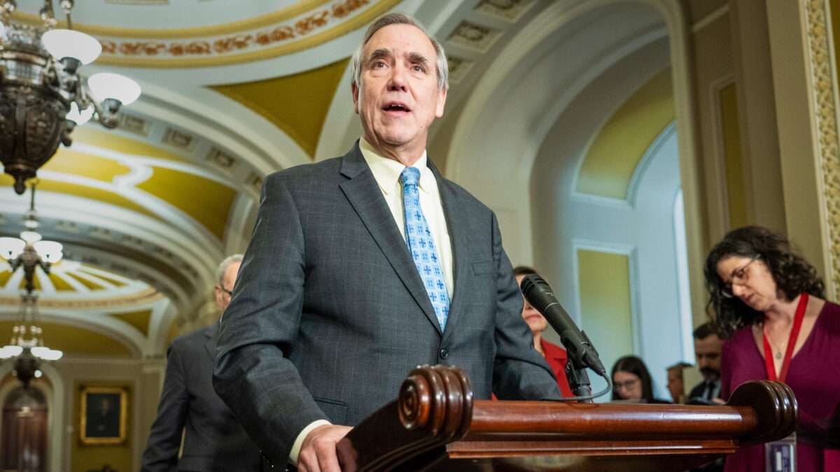 Sen. Jeff Merkley, who introduced the For Our Republic Act. - ZUMA Press/Newscom