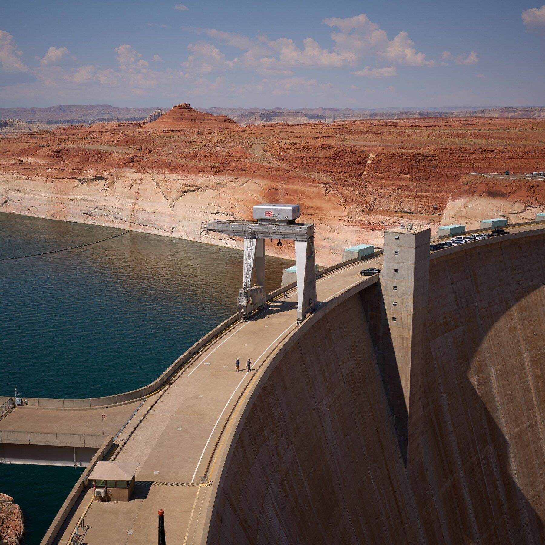 The Glen Canyon Dam near Lake Powell in Arizona last month. Lakes Powell and Mead, the country’s largest reservoirs, have been recording new lows this summer. - nytimes.com