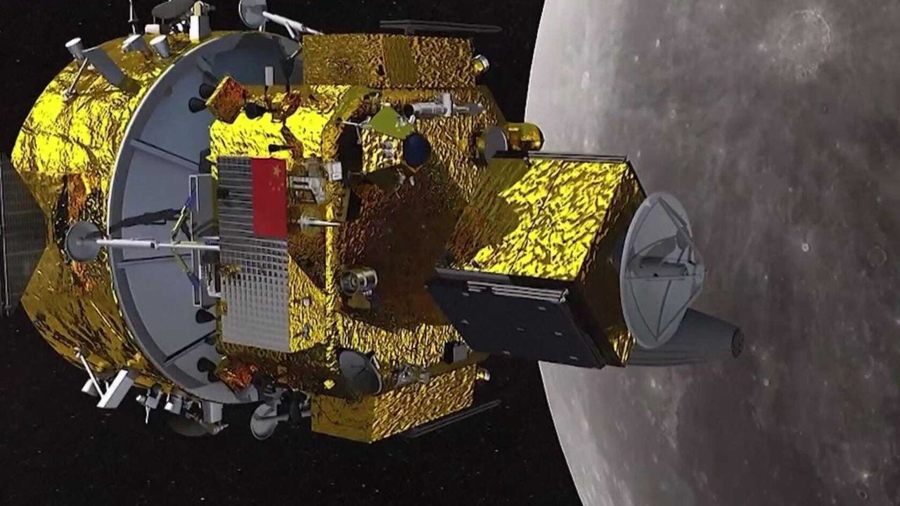 Artist's depiction of China's Chang'e 7 lunar mission. - China Media Group