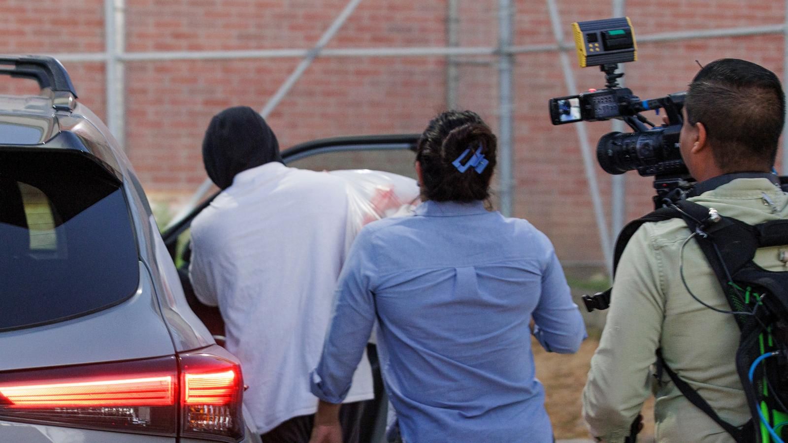 Immigration and Customs Enforcement officer Christian Castro gets into a car after being released from the Carrizalez-Rucker Cameron County Detention Center in Brownsville, Texas, on Aug. 27, 2026. - AP Photo/Michael Gonzalez