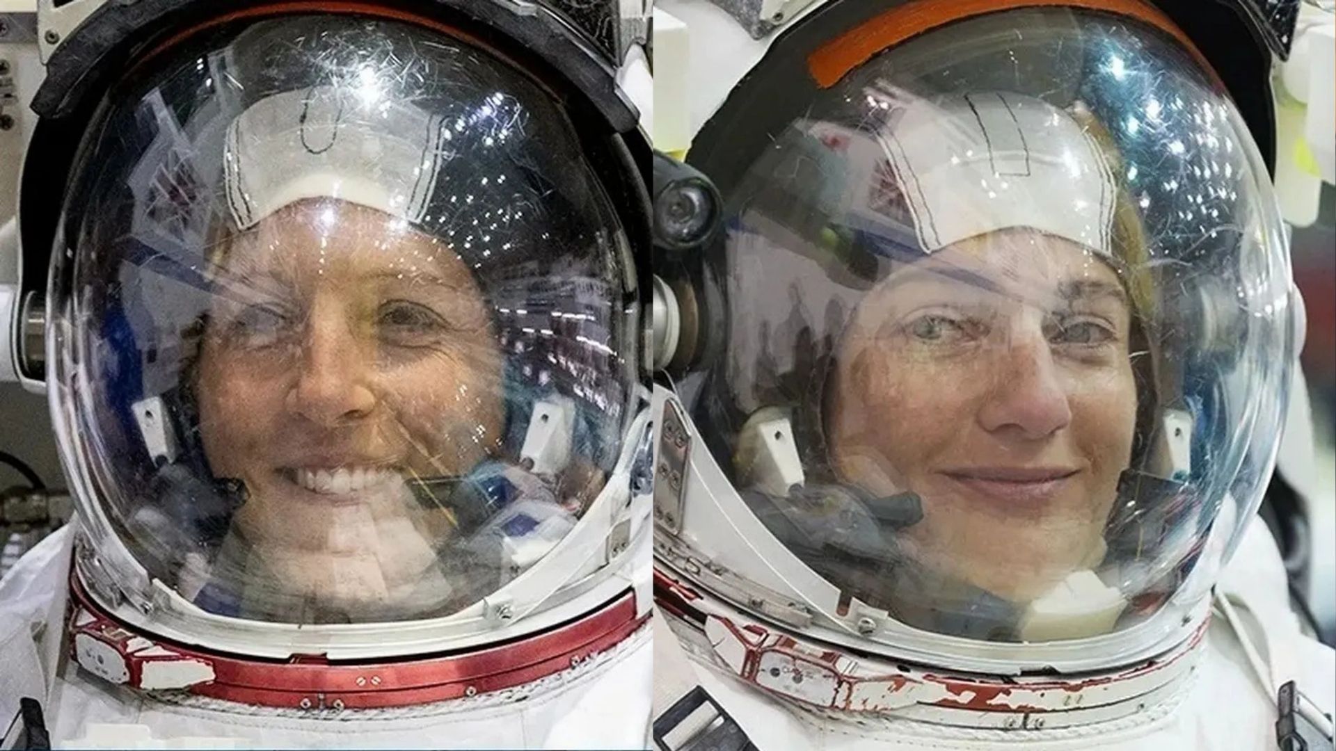Jessica Meir and Sophie Adenot, the astronauts assigned to the ISS maintenance spacewalk. - NASA