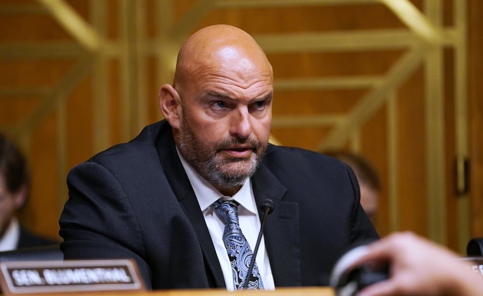 Sen. John Fetterman, D-Pa., speaks as Dr. Anthony Fauci appears before the Senate Homeland Security and Governmental Affairs Committee at the Capitol, Wednesday, July 29, 2026, in Washington. - Allison Robbert, Associated Press
