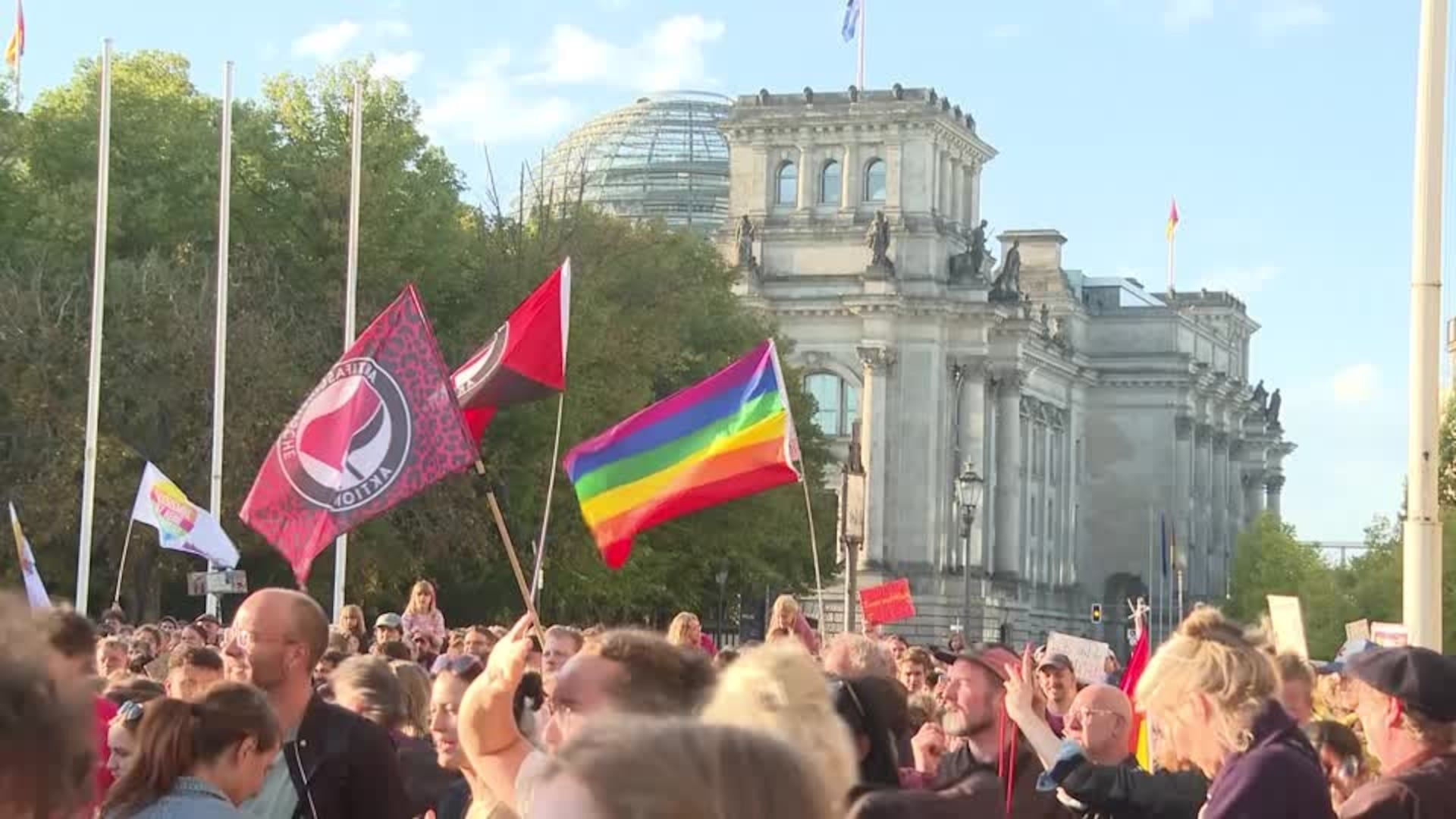 People protest in Berlin after the AfD’s Saxony-Anhalt election victory. - theglobeandmail.com