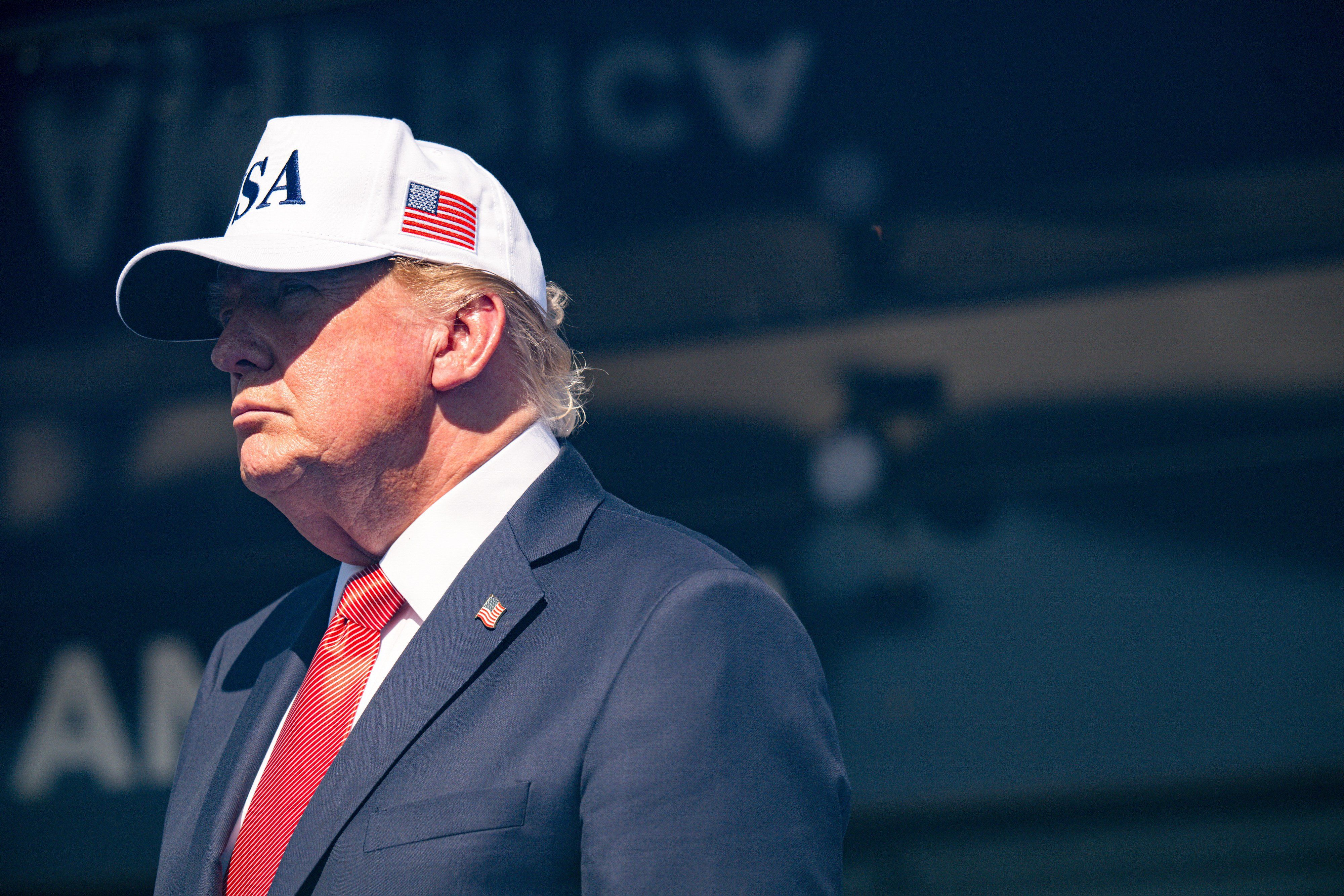President Donald Trump during the Steel Across America tour on the Ellipse of the White House in Washington, DC, on Tuesday, Sept. 8, 2026. - nbcboston.com