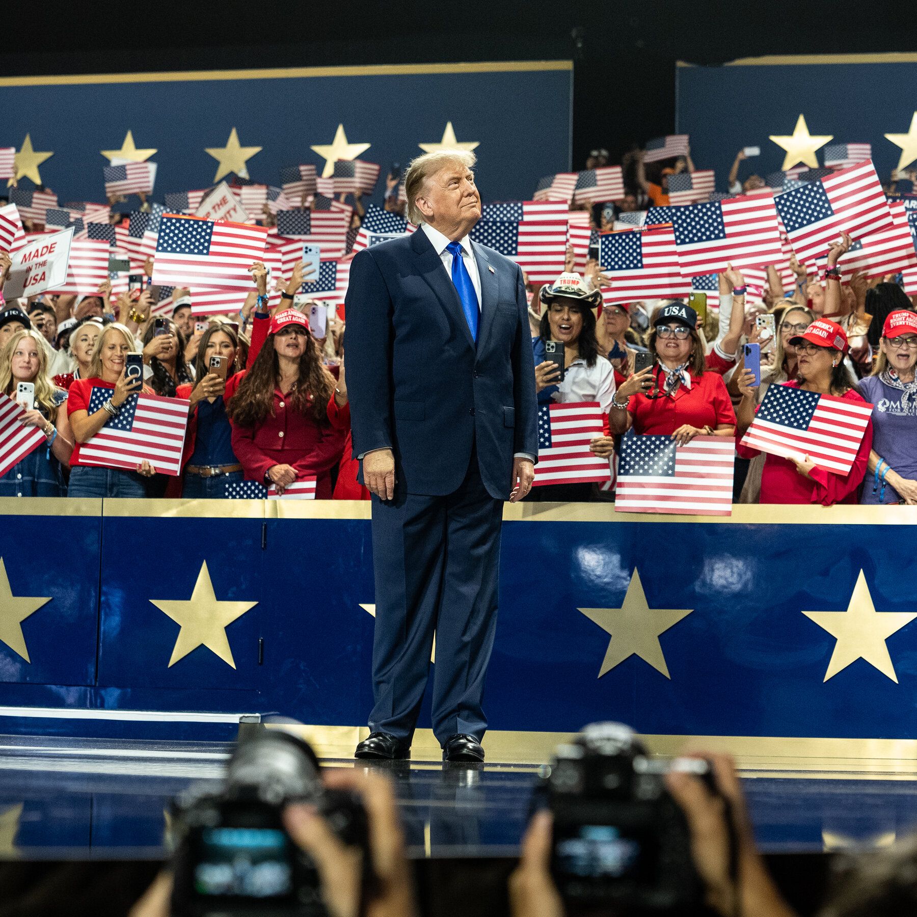 President Trump at the Republican midterm convention in Dallas on Wednesday night. - nytimes.com