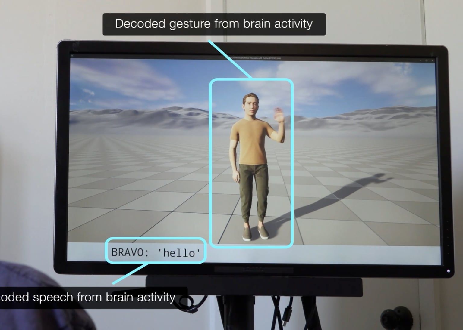 A paralyzed patient using an avatar to create speech and movement simultaneously - Chang Lab, UCSF
