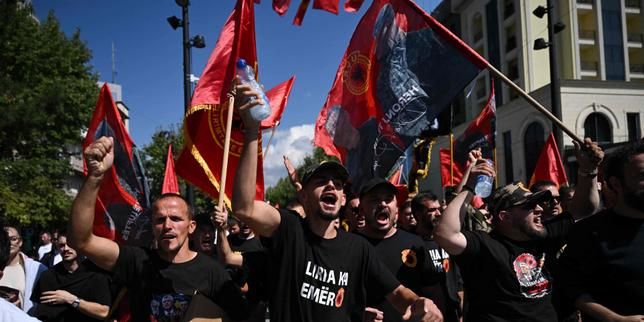 Protests erupt in Pristina after Hashim Thaçi’s war-crimes conviction on Sept. 16, 2026. - Le Monde
