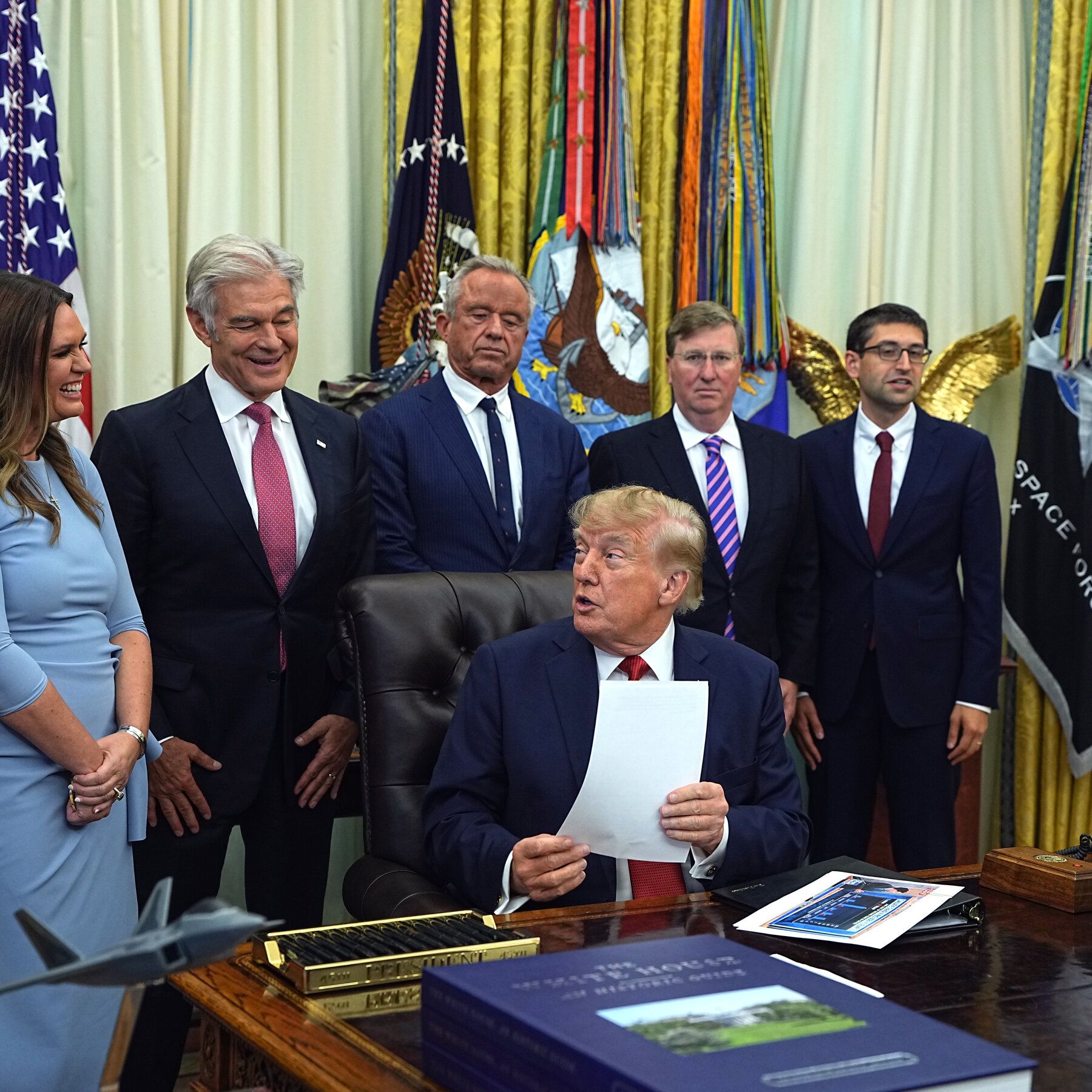 President Trump speaks about the Medicaid drug-pricing effort at the White House. - The New York Times