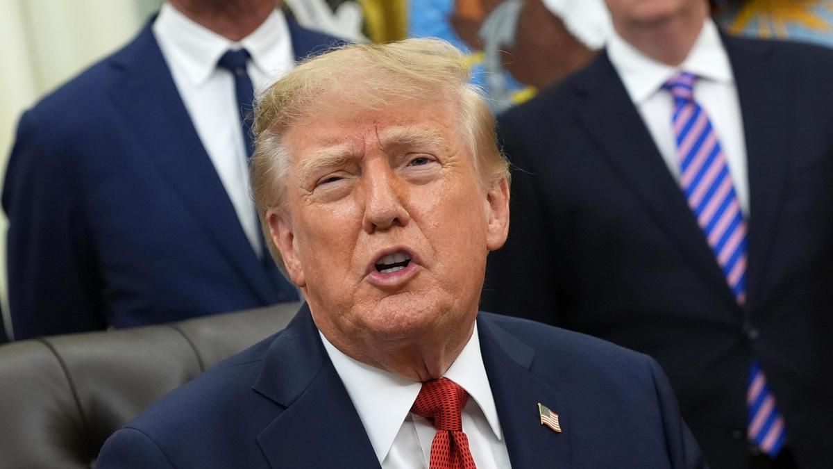 President Trump in coverage of the Russia sanctions bill signing - thehindu.com