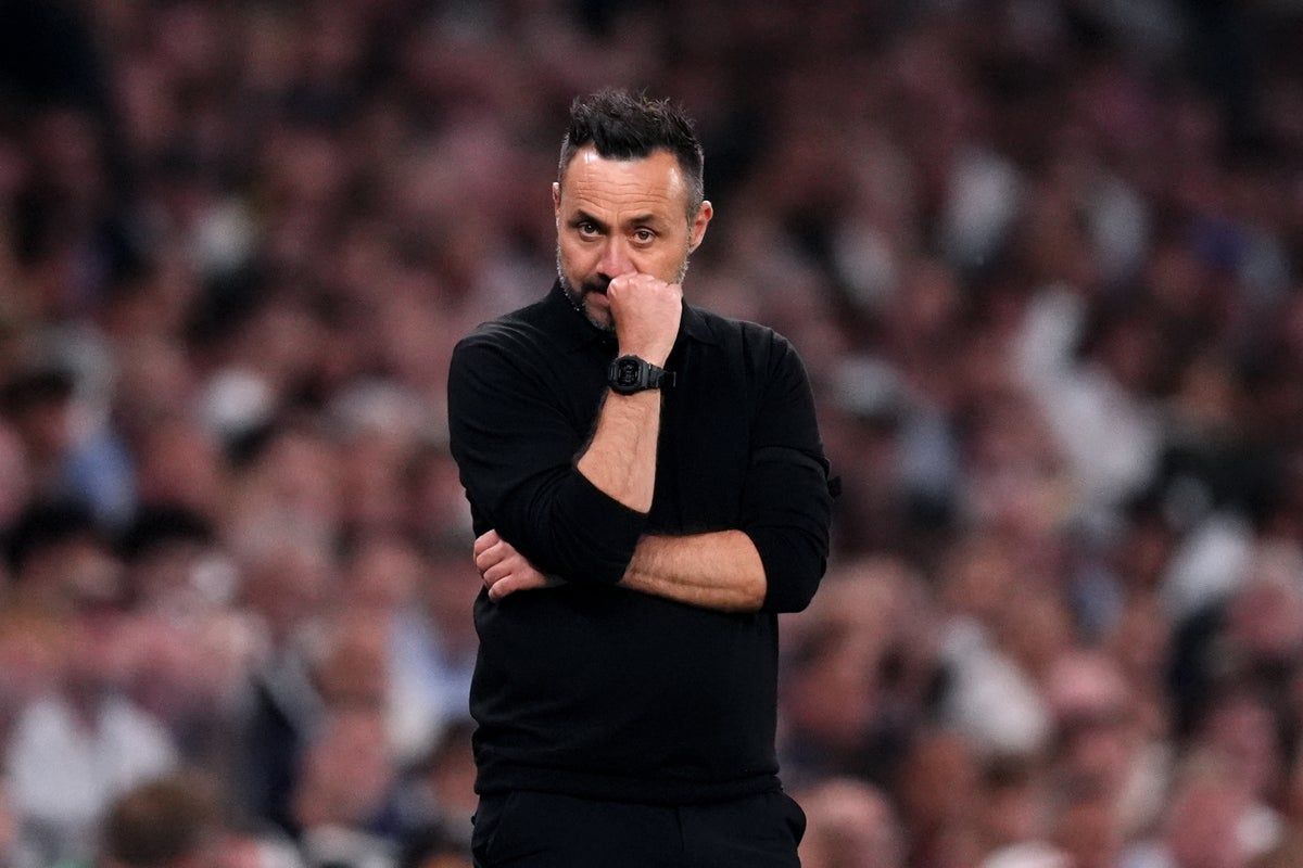 Roberto De Zerbi’s Tottenham side prepare for a difficult early-season fixture. - PA