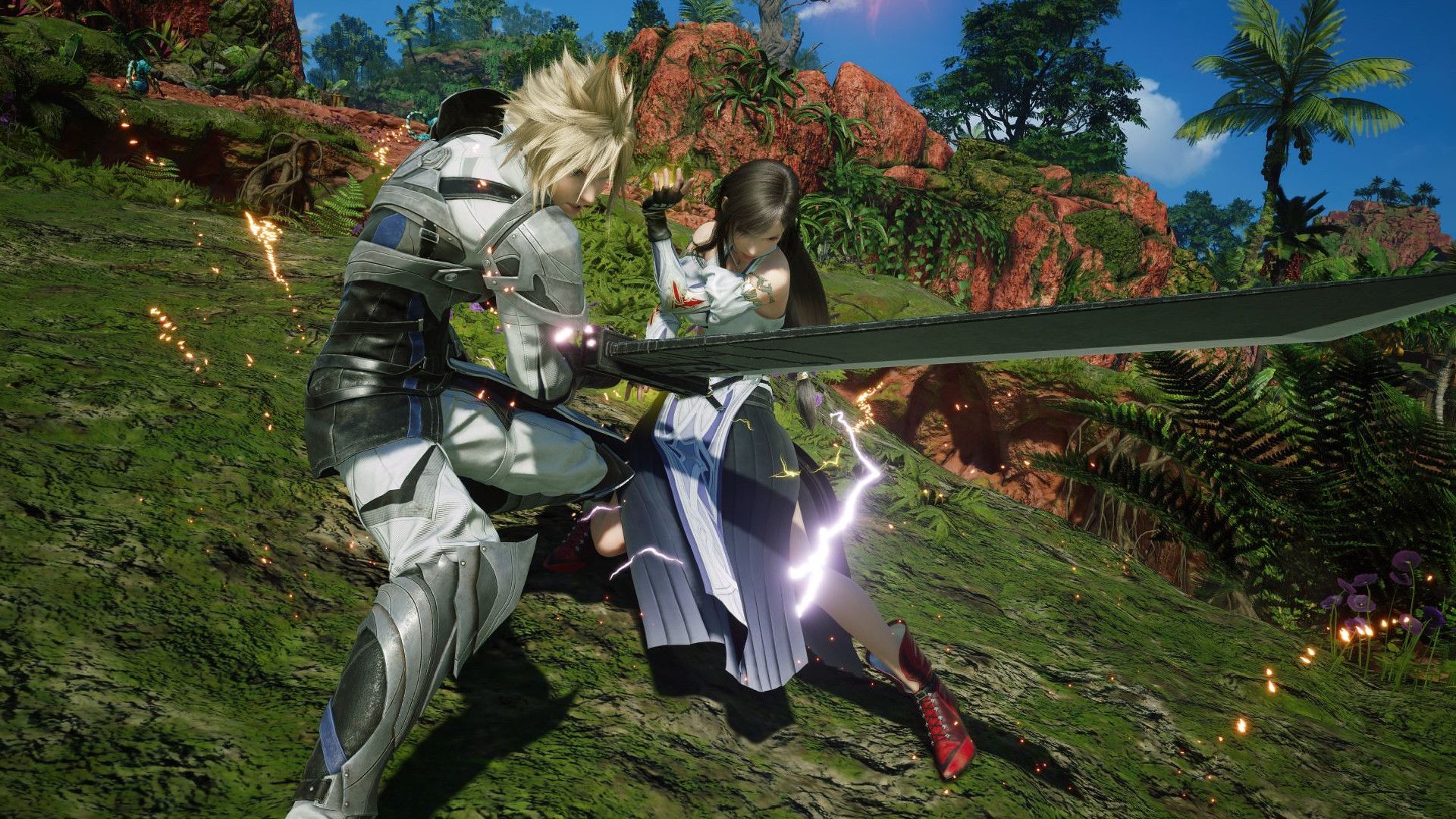 Cloud and Tifa prepare for battle in Final Fantasy 7 Revelation - gamesradar.com
