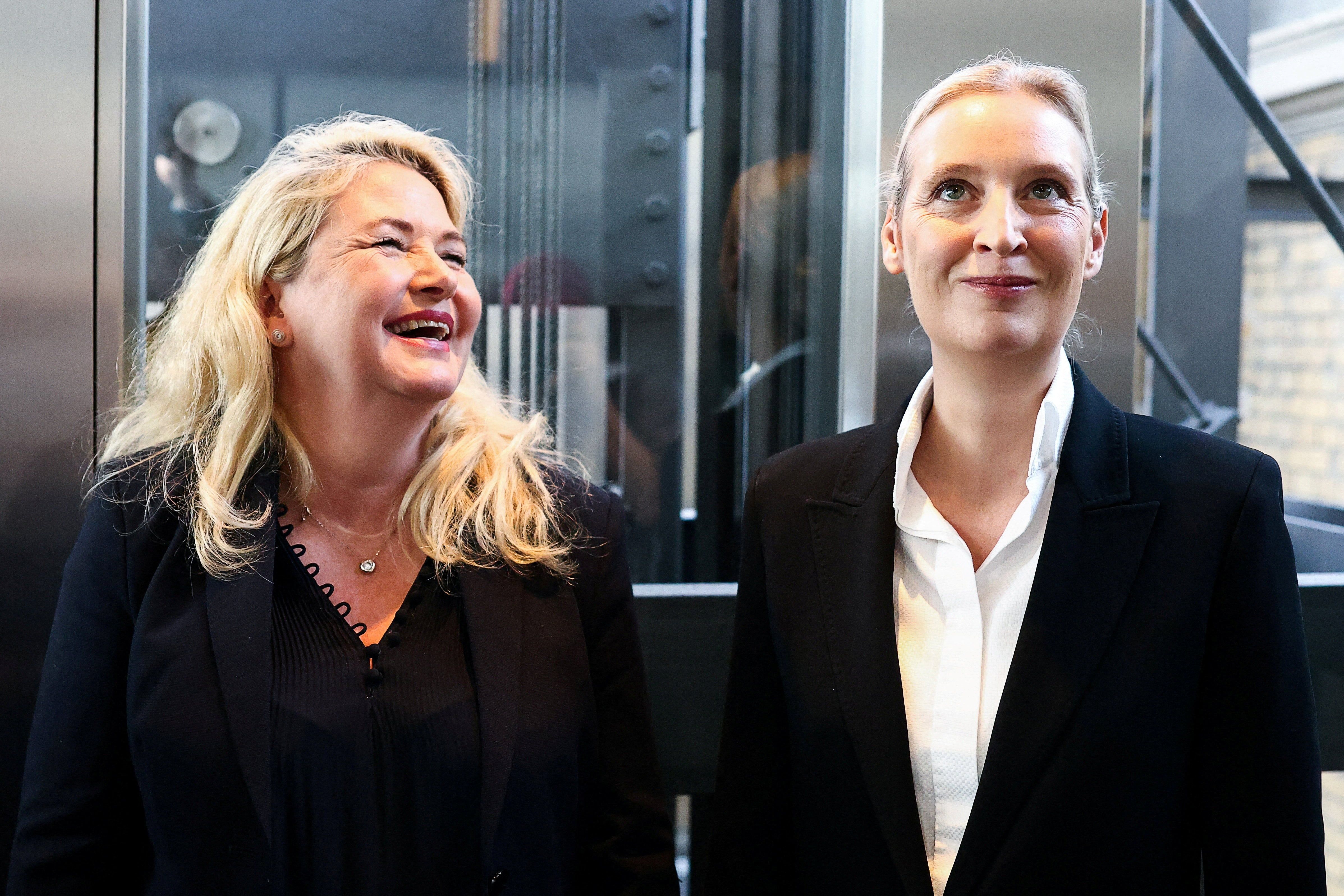 AfD candidates Kristin Brinker and Alice Weidel at the Berlin state election. - theglobeandmail.com