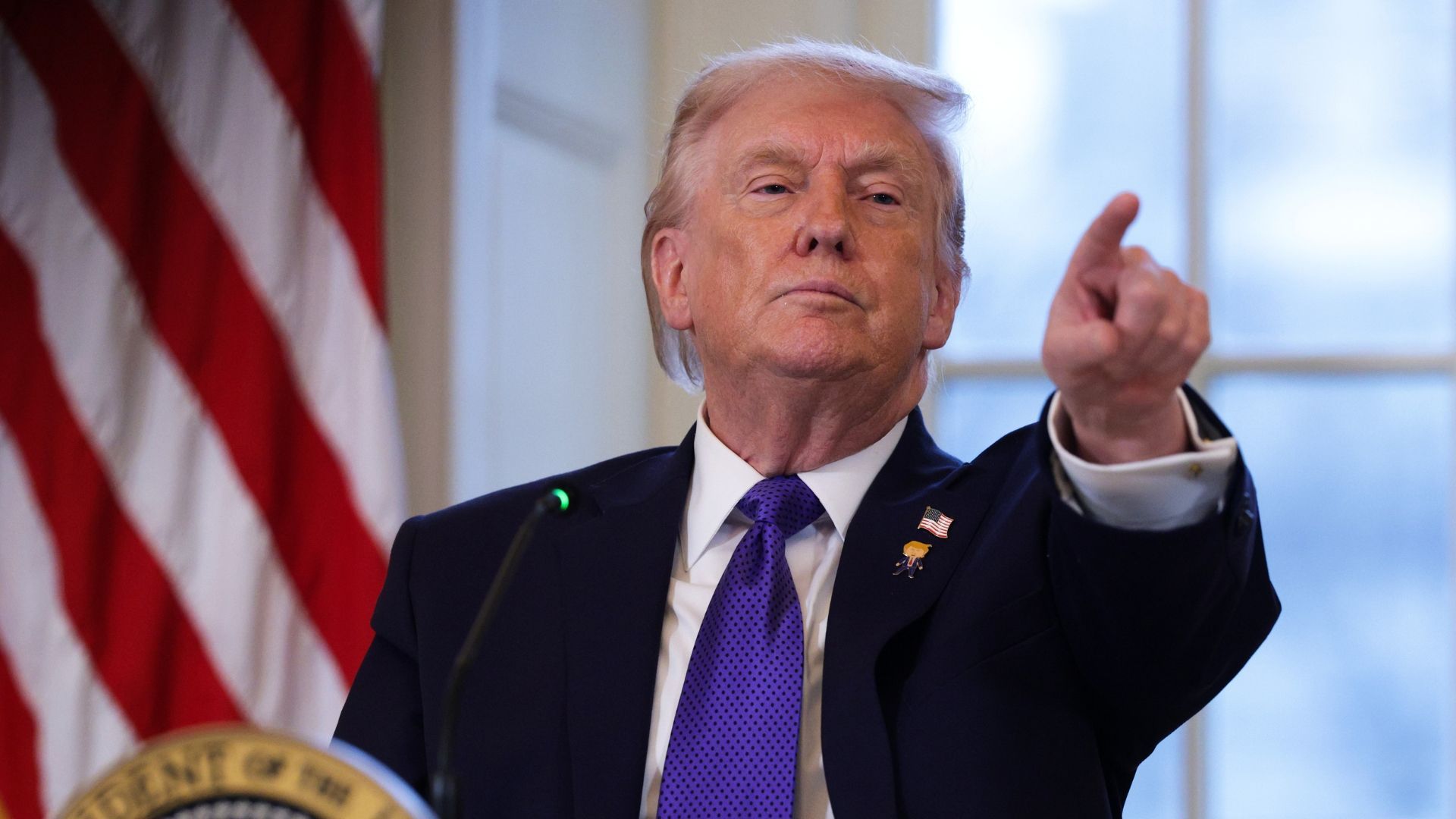 President Trump points toward a reporter during discussion of the administration’s AI plans - tomshardware.com