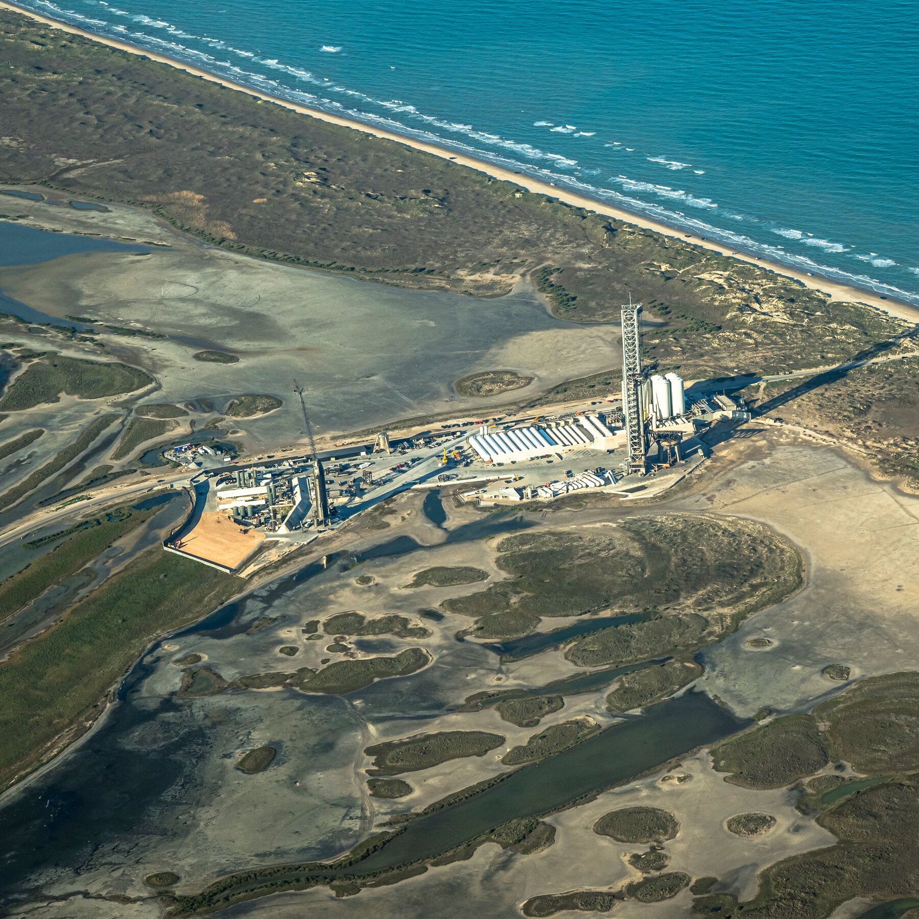 The SpaceX Starbase complex in Texas, which is seeking more than 700 acres from a nearby wildlife refuge. - nytimes.com