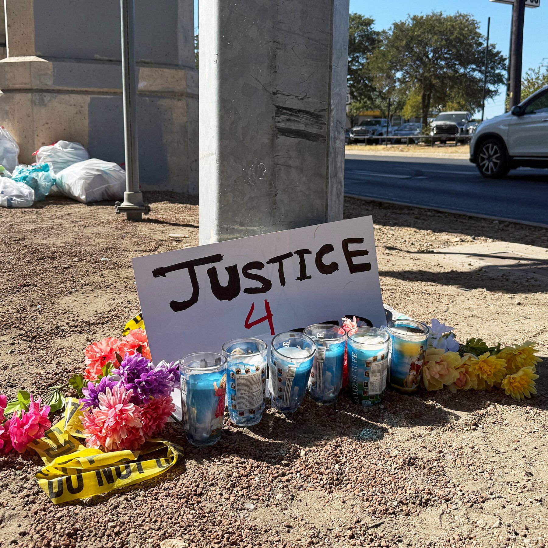 Wilber Rafael Garces Perez was shot under a highway overpass in North Austin. - Joel Angel Juarez/Associated Press