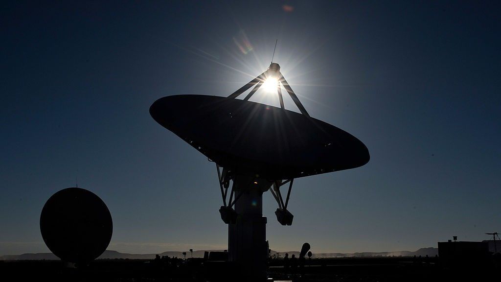 MeerKAT radio telescope in South Africa, used to detect signals from Beta Pictoris b. - livescience.com
