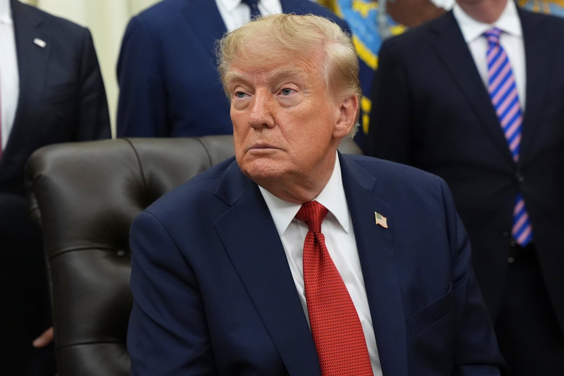 President Donald Trump listens to a reporter during a White House event on health care, Sept. 18, 2026. - AP Photo/Jacquelyn Martin