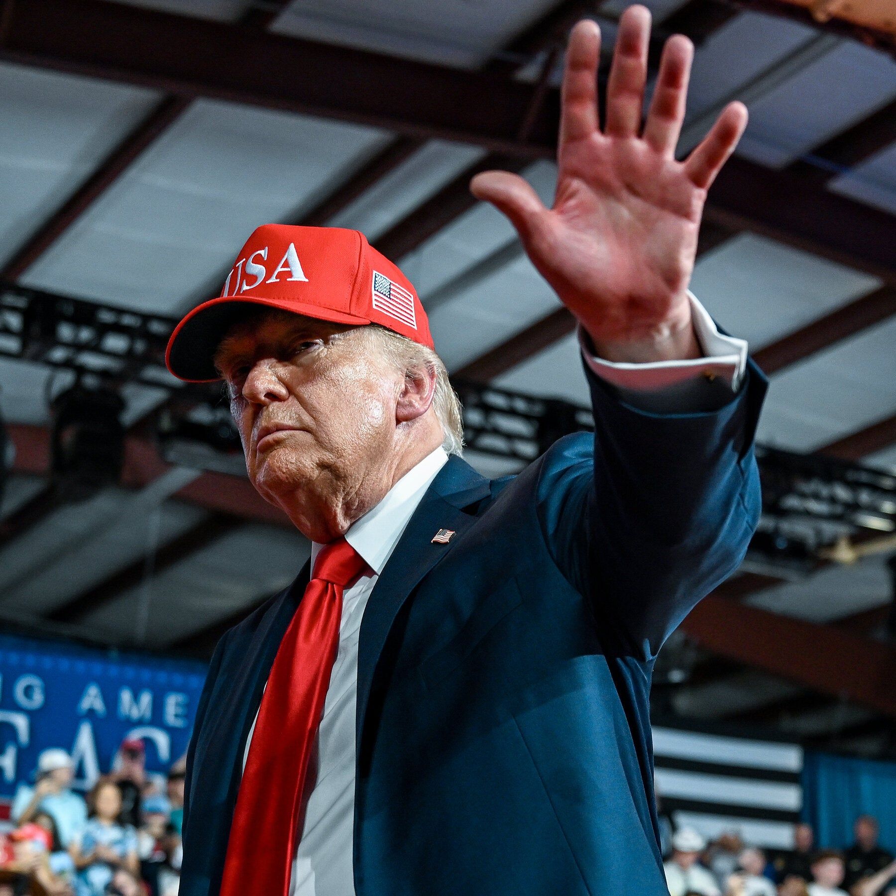 President Trump at a gathering for supporters in Dallas. - The New York Times