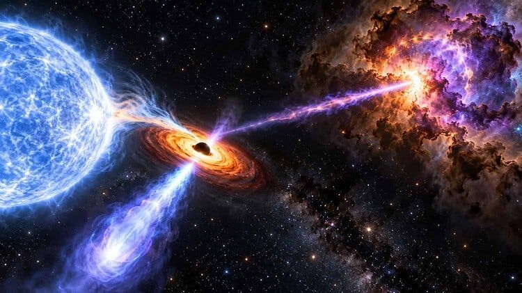 Artist’s impression of the IRAS 18293−0941 system - B. Marcote (JIVE/ASTRON)