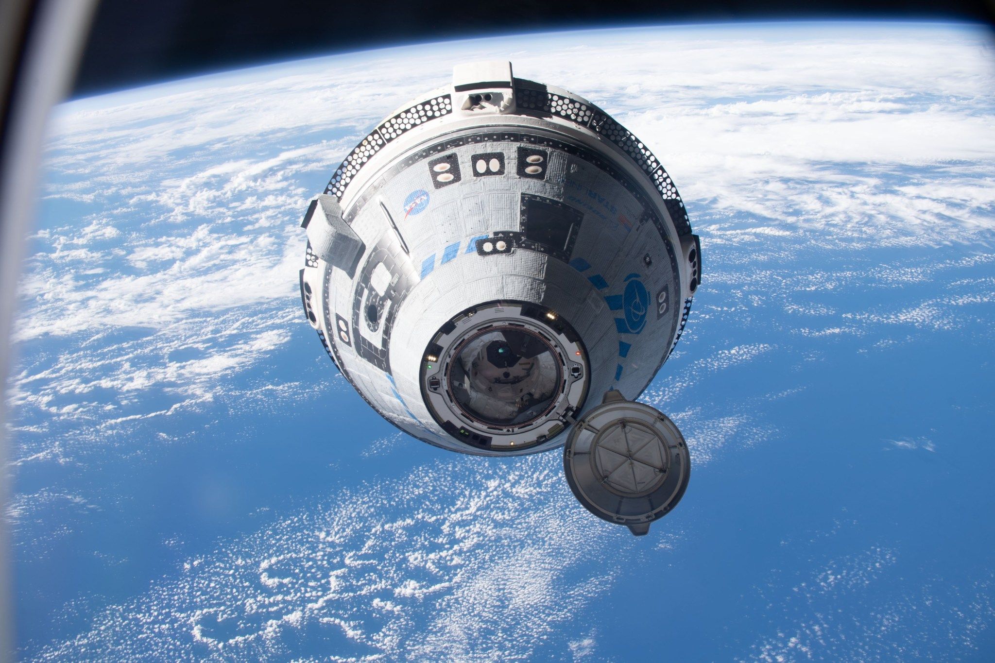 Boeing’s Starliner spacecraft docked to the International Space Station’s Harmony module during the Crew Flight Test. - NASA