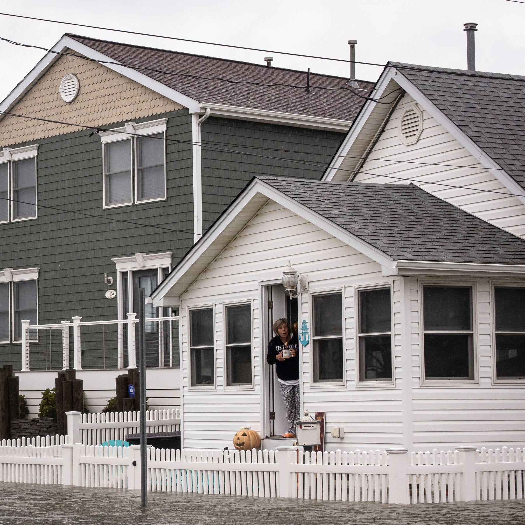 Flooding in Point Pleasant Beach, New Jersey, on Saturday. - nytimes.com