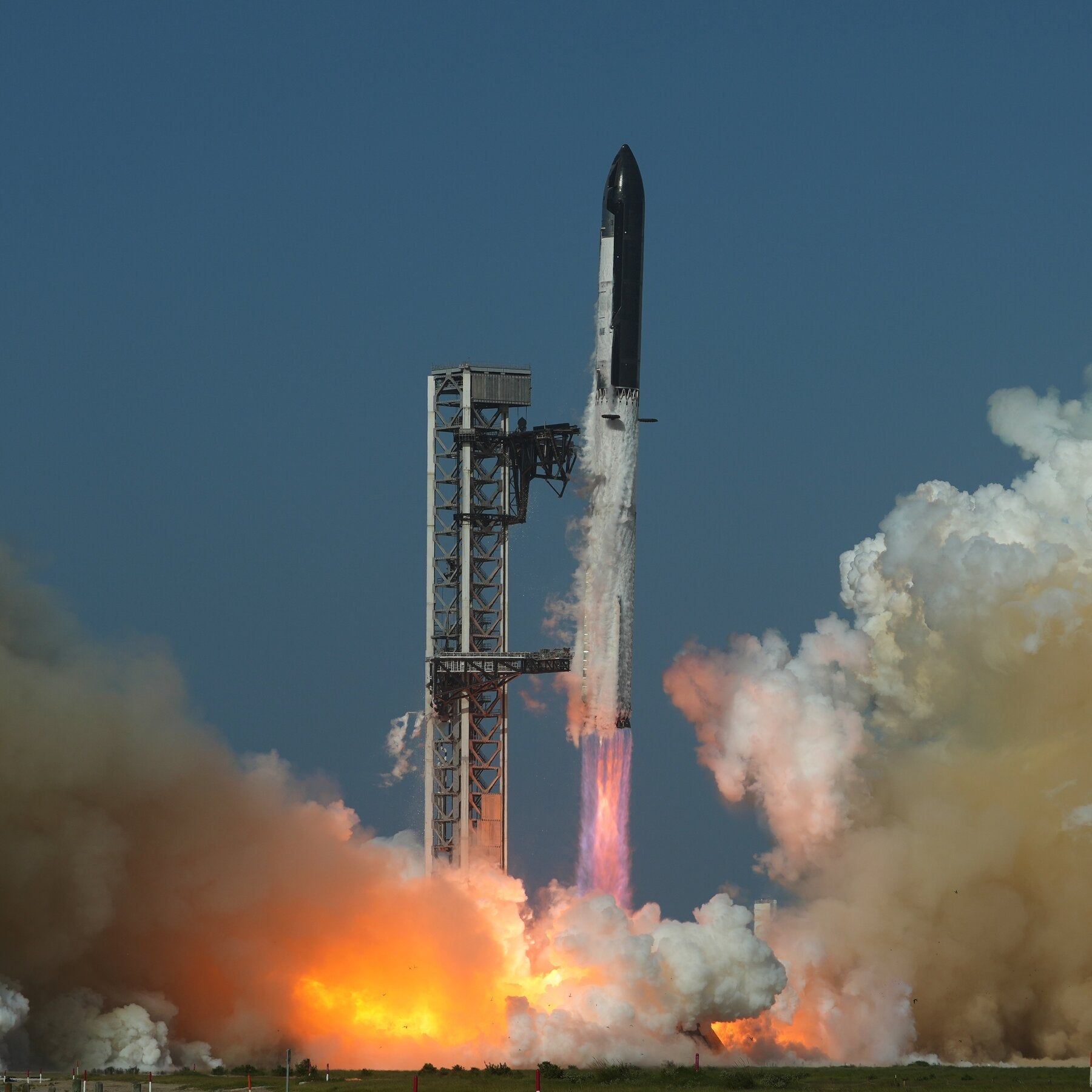 SpaceX’s Starship rocket lifts off from Starbase, Texas, during an earlier test flight. - nytimes.com